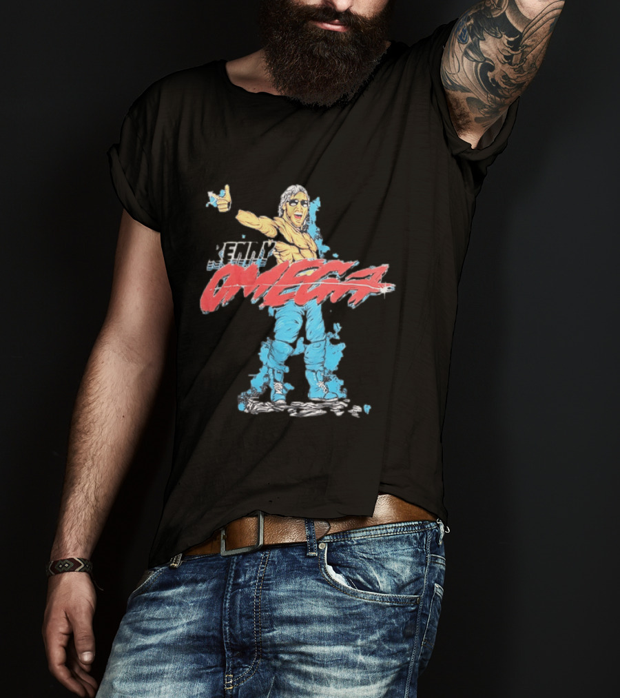 Kenny Omega Pro Wrestling Illustration With Omega Splash T-Shirt