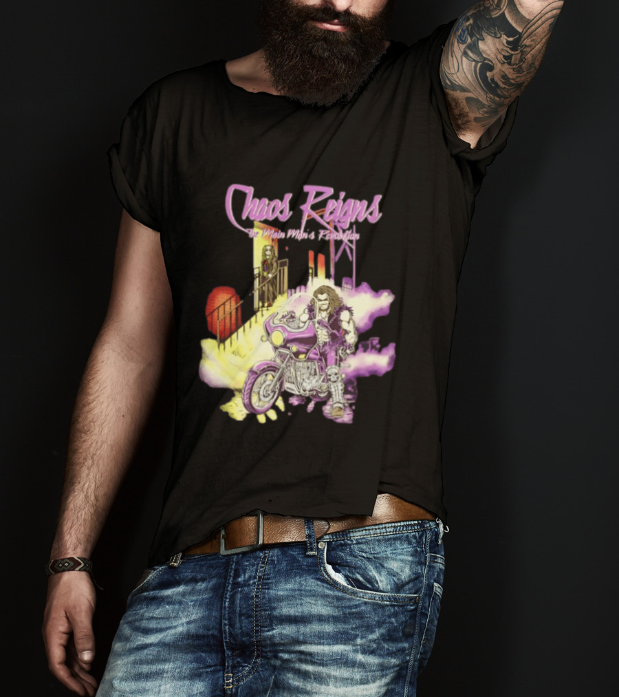Chaos Reigns Lobo DC Comics Main Man's Revolution Motorcycle Rider T-Shirt