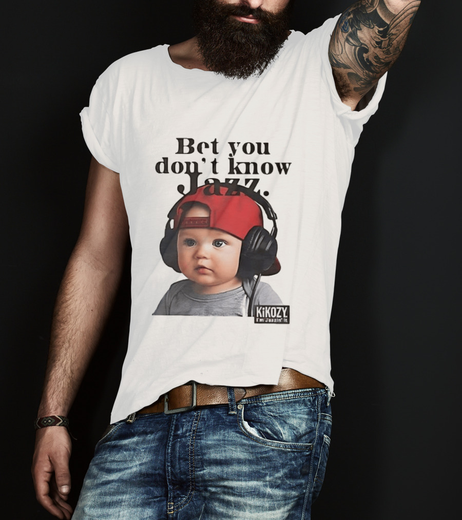 Bet You Don't Know Jazz Baby Headphones Red Cap KiKozy T-Shirt