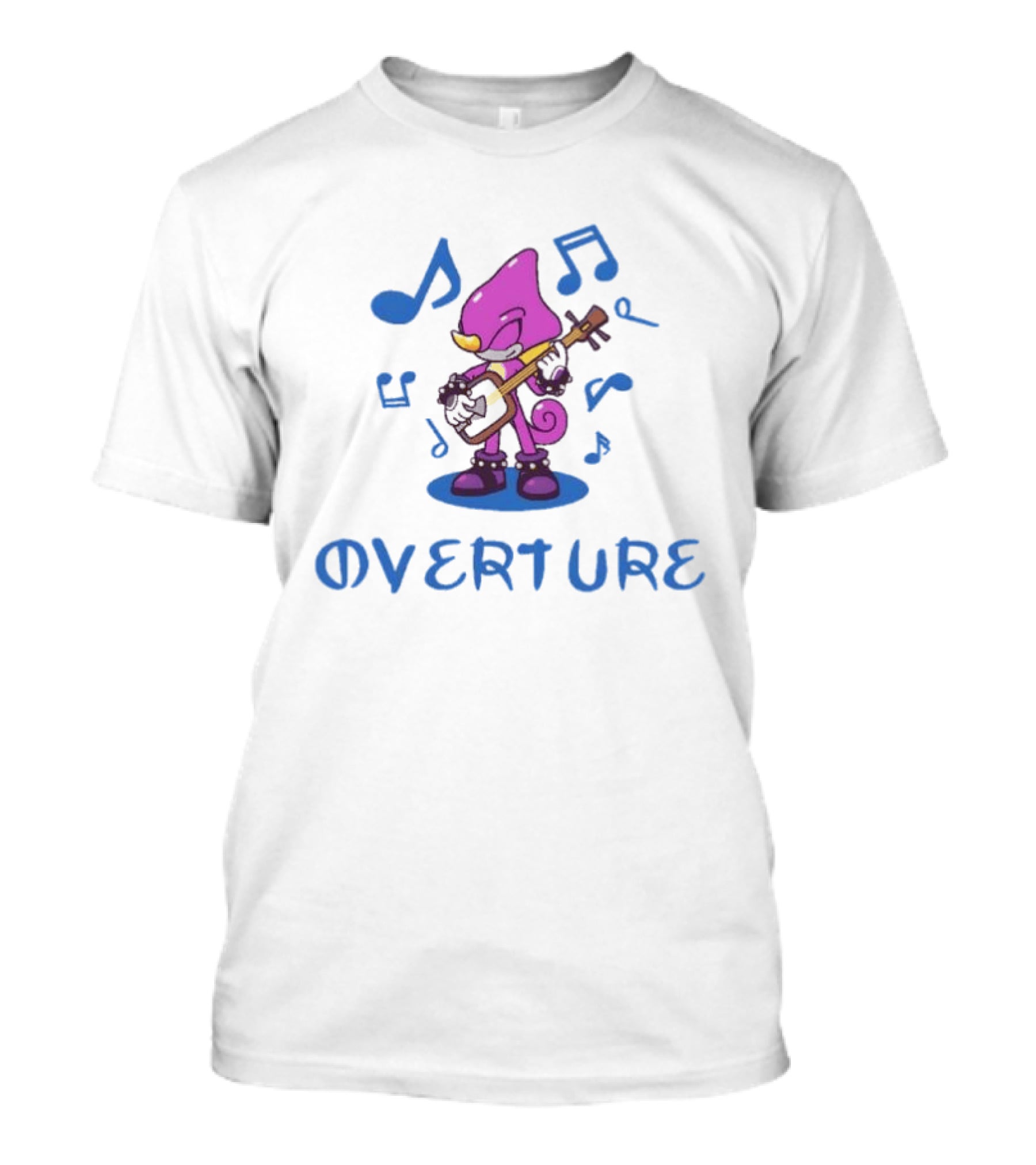Espio The Chameleon Overture Music And Sonic The Hedgehog Notes T-Shirt