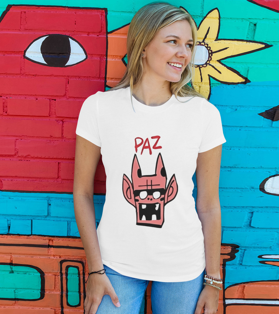 Gorillaz Paz Cartoon Character Face T-Shirt
