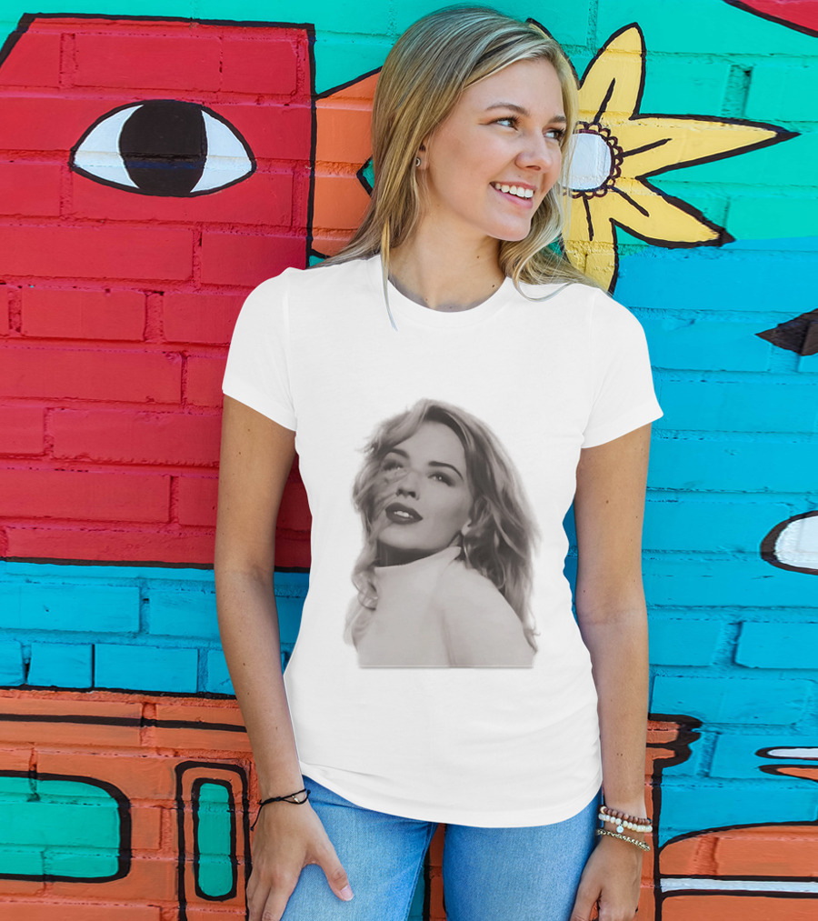 Kylie Minogue Iconic Music Star Portrait Vintage Aesthetic T-Shirt