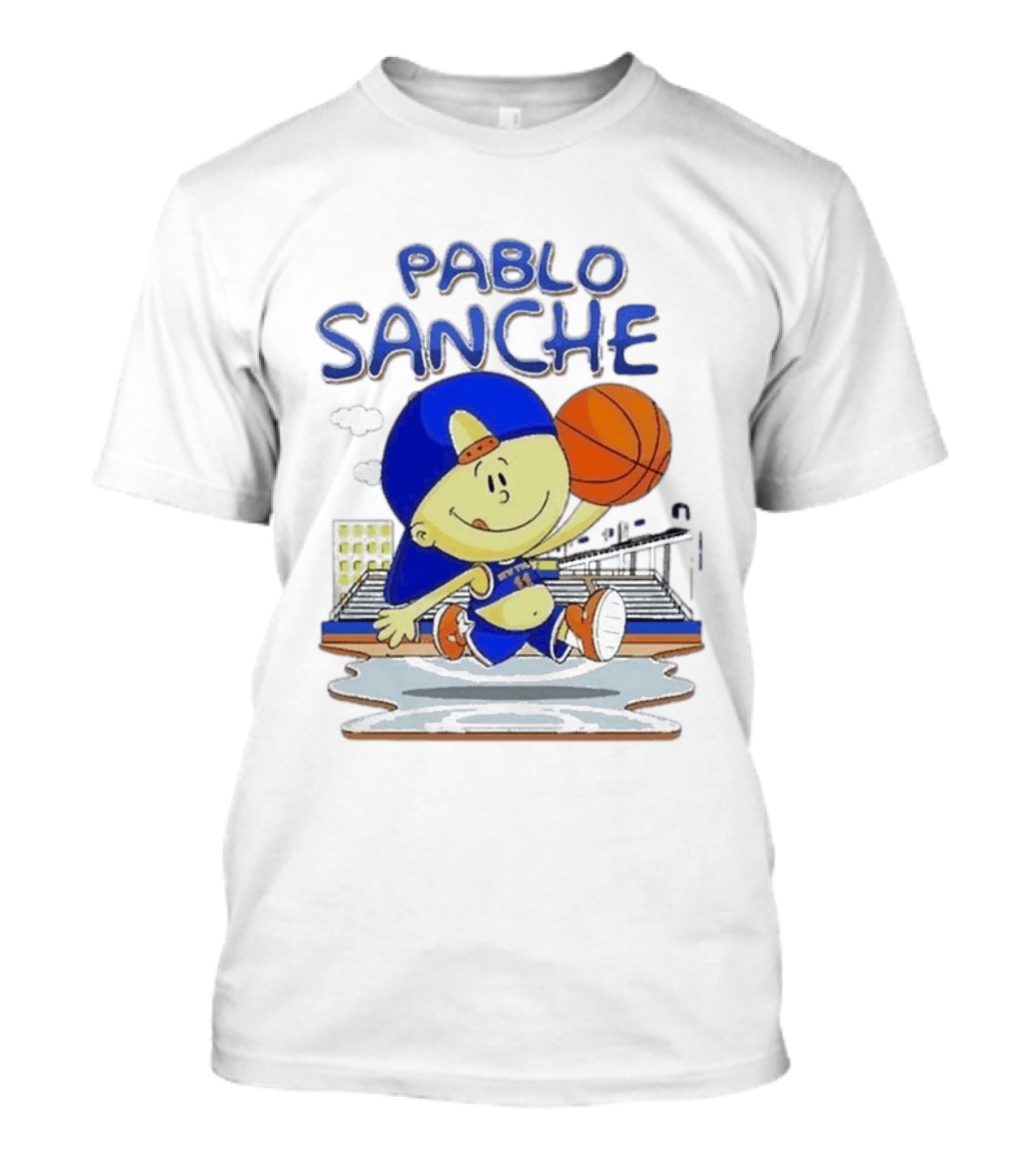 Pablo Sanchez Secret Weapon New York Basketball Court Playground Kid T-Shirt
