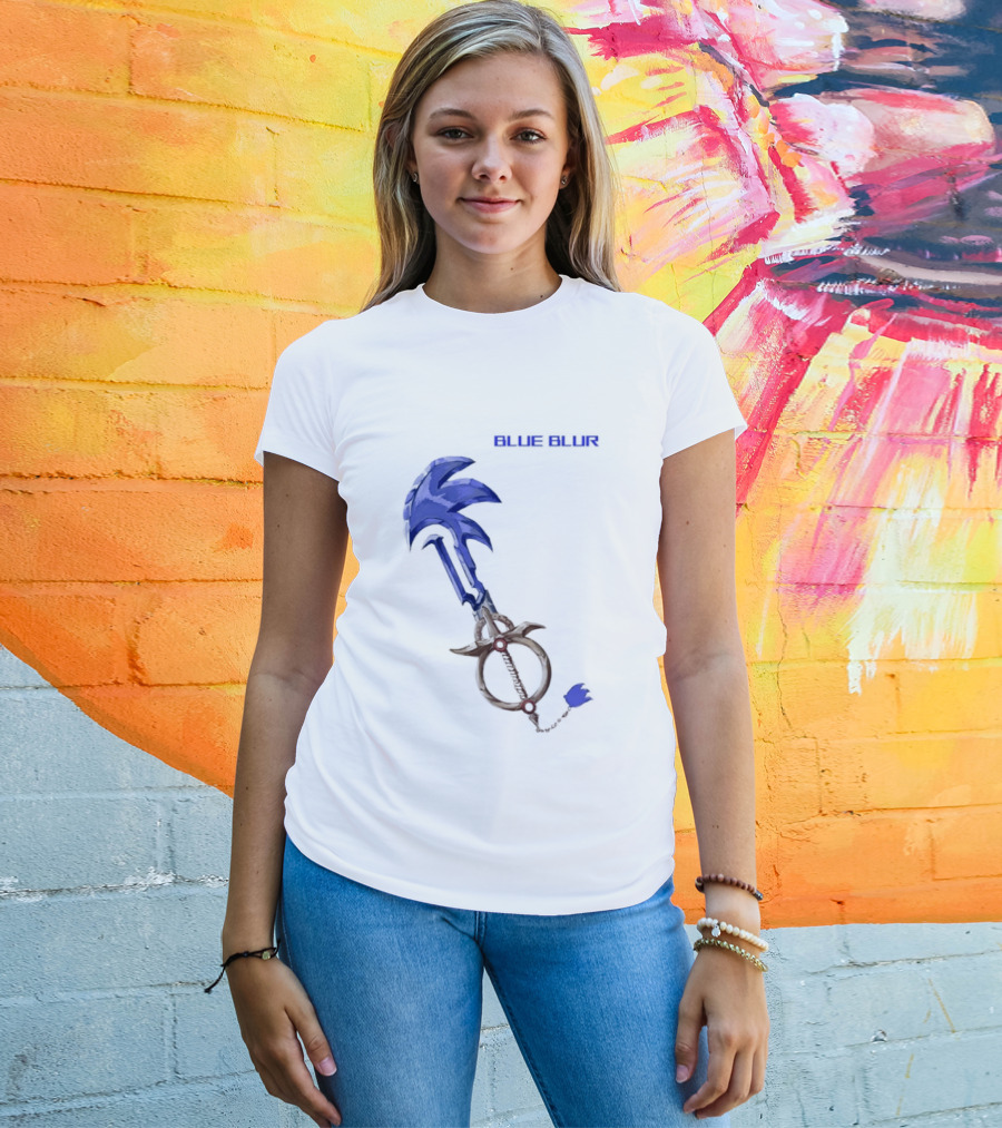 The Hedgehog Keyblade Blue Blur Sonic T-Shirt