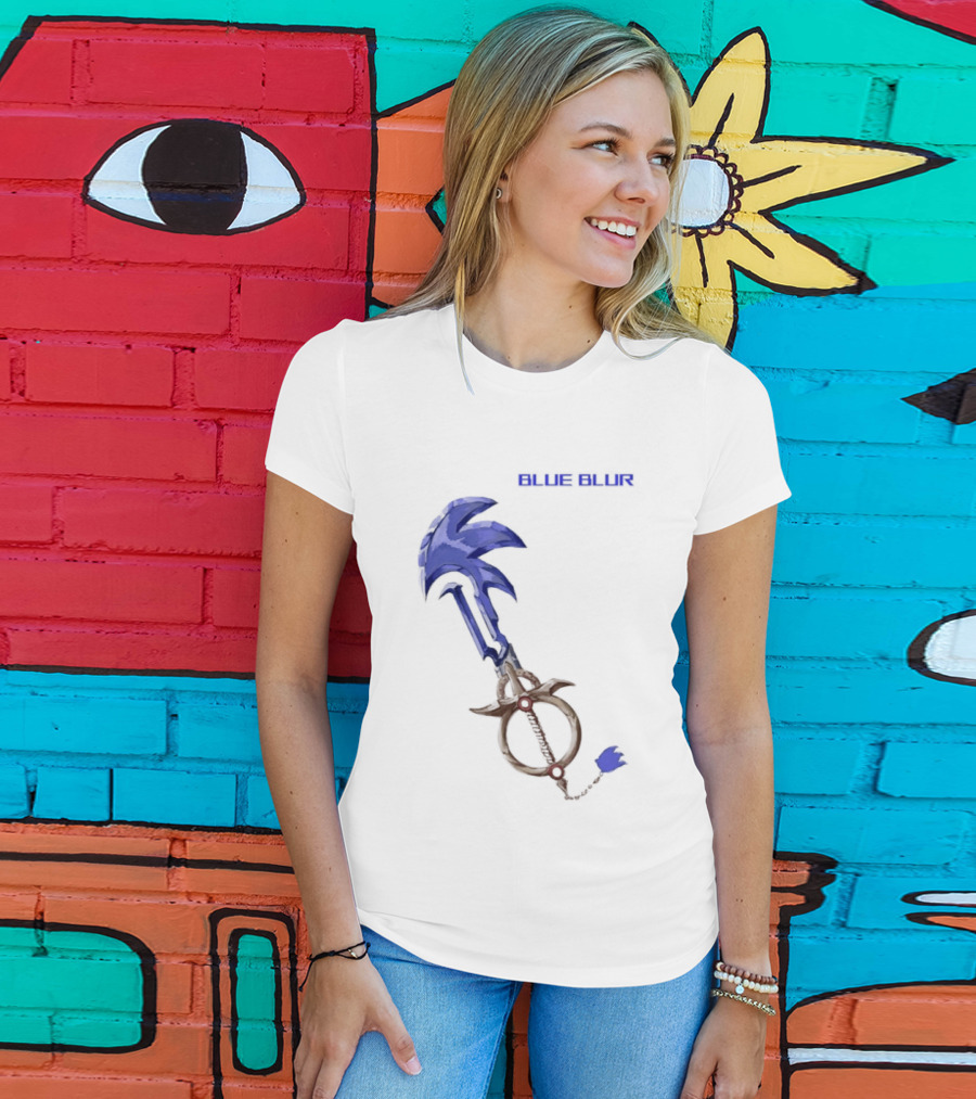 The Hedgehog Keyblade Blue Blur Sonic T-Shirt