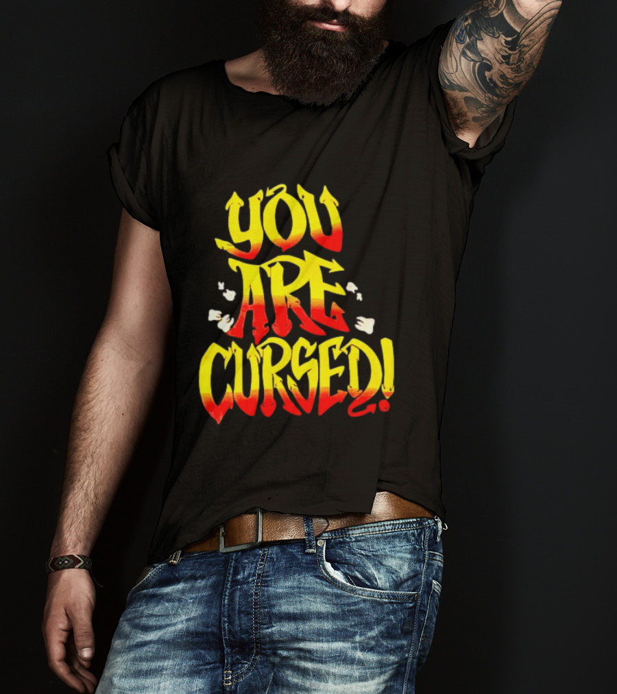 Danhausen You Are Cursed Bold Graffiti T-Shirt