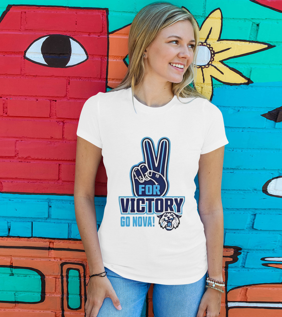 V For Victory Go Nova Wildcat T-Shirt