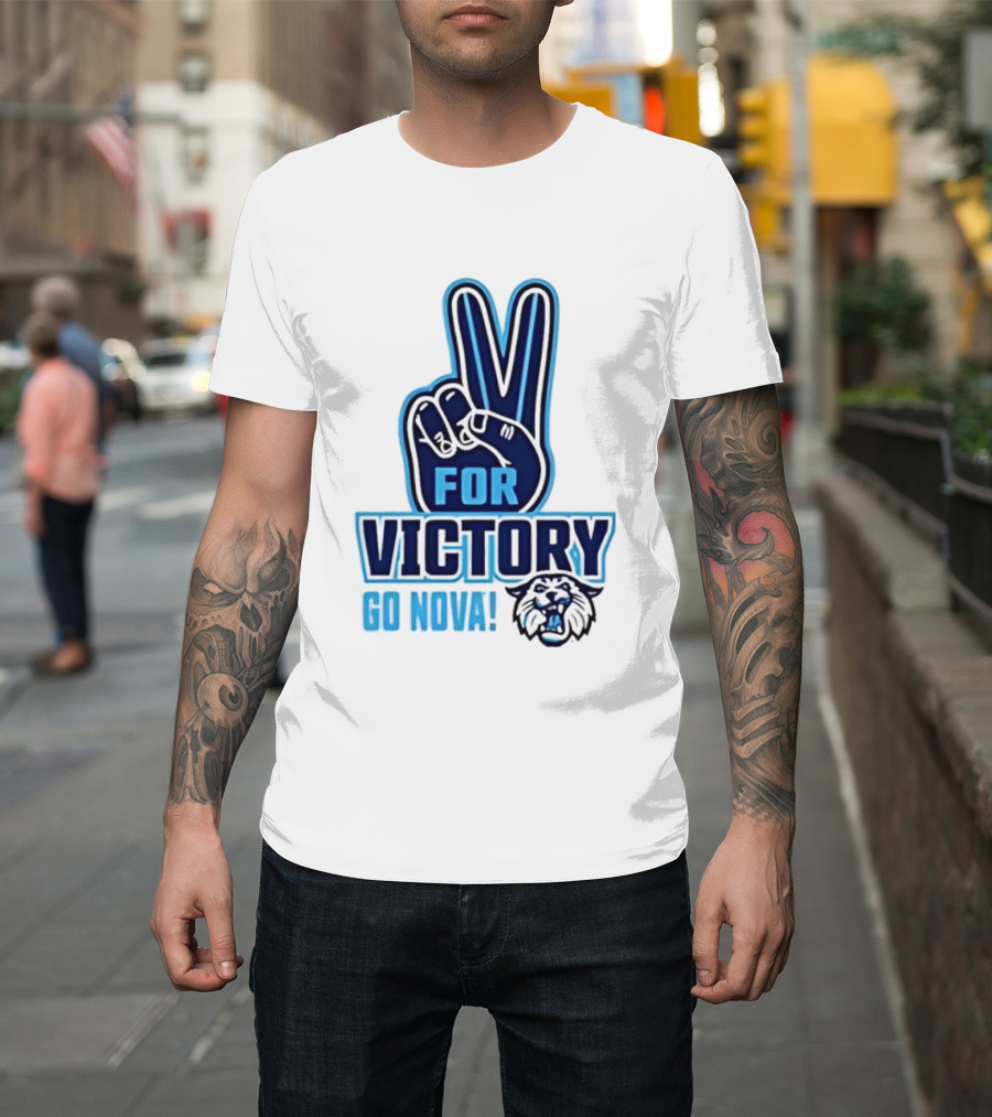V For Victory Go Nova Wildcat T-Shirt