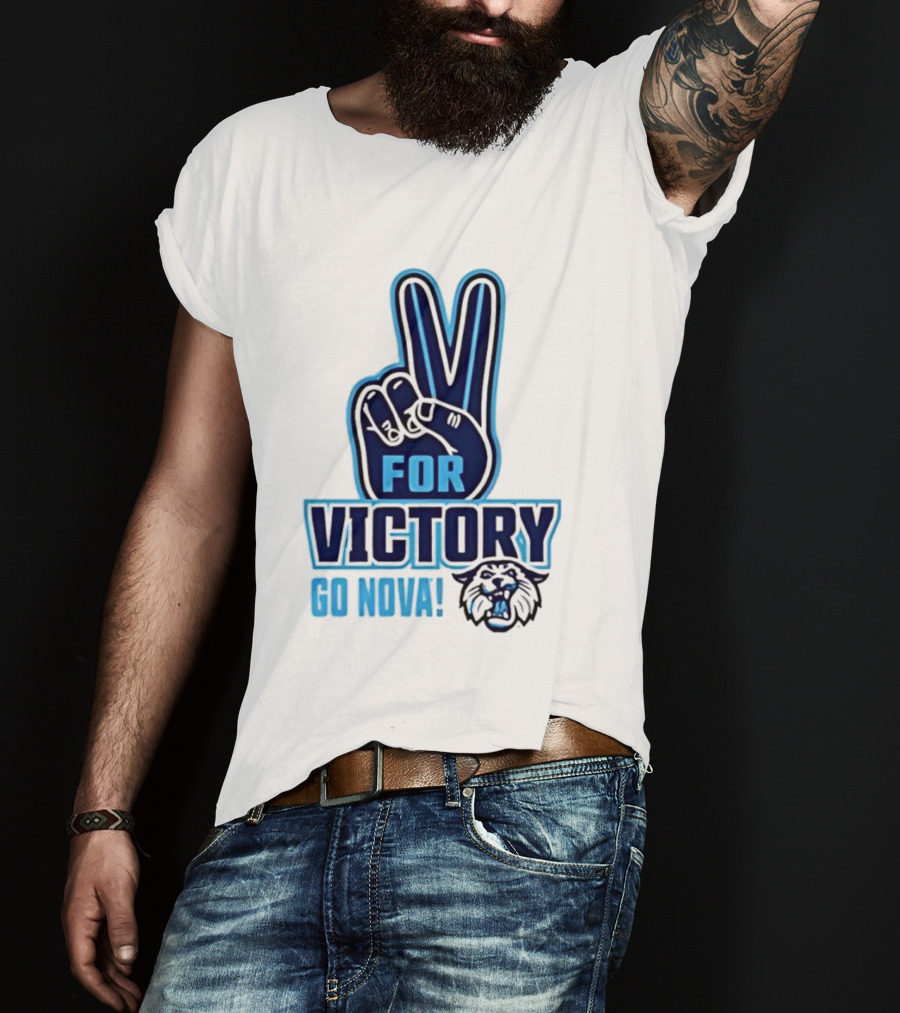 V For Victory Go Nova Wildcat T-Shirt
