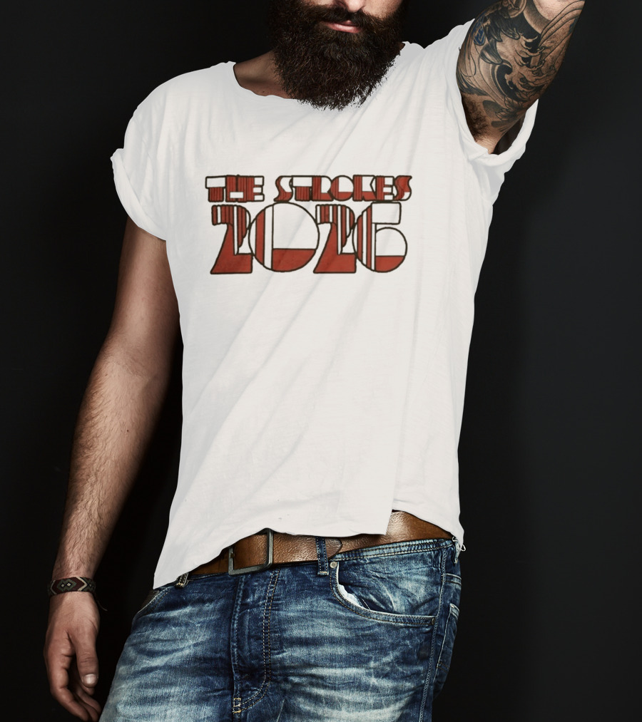The Strokes 2026 Tour Vintage Red T-Shirt