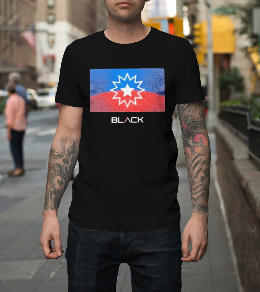 Actively Black Juneteenth Star Flag Celebration T-Shirt