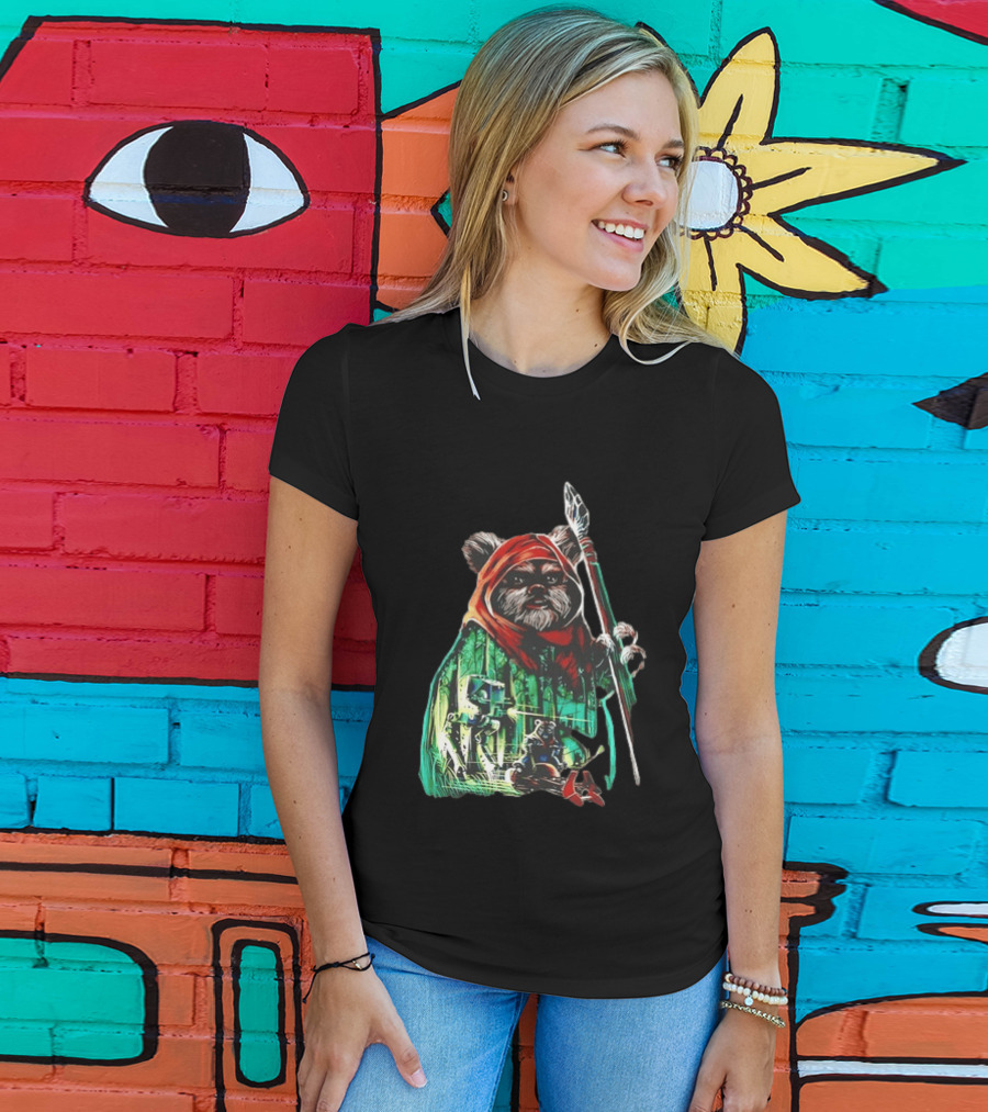 Wicket W Warrick Ewok Endor Defense Return Of The Jedi T-Shirt