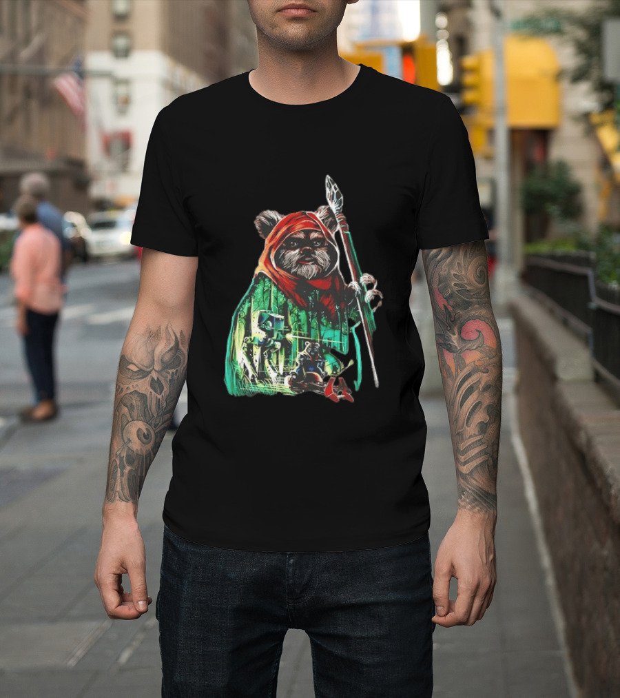 Wicket W Warrick Ewok Endor Defense Return Of The Jedi T-Shirt