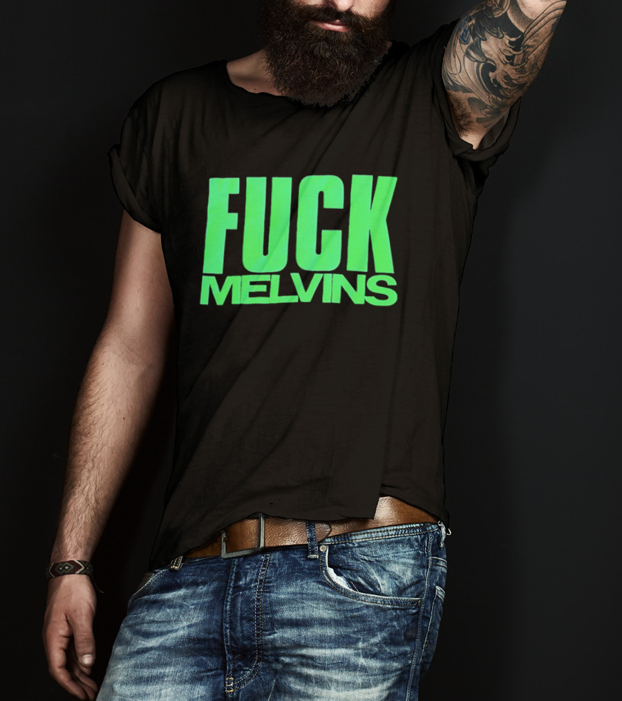 Fuck Melvins Bold Neon Green T-Shirt