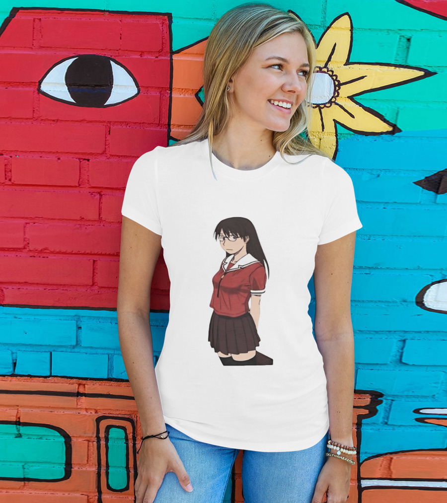Azumanga Daioh Anime Yomi Character Red Outfit T-Shirt