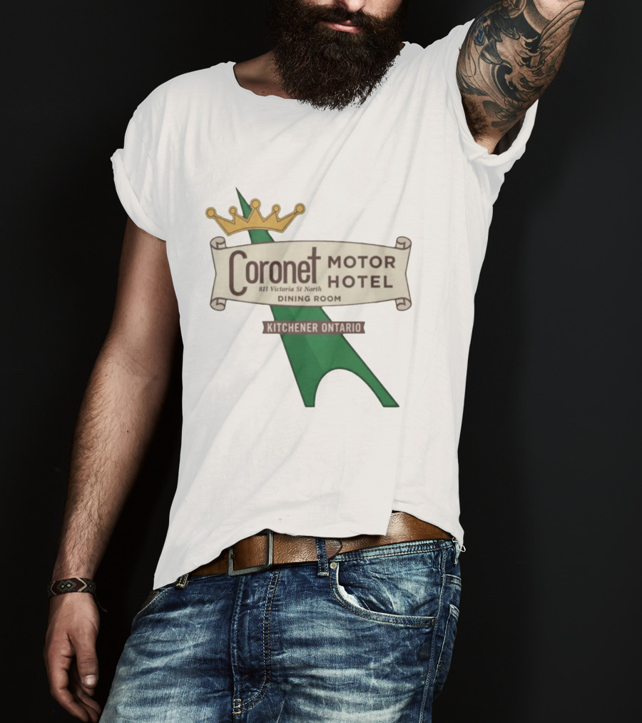 Coronet Motor Hotel 811 Victoria St North Kitchener Ontario Dining Room T-Shirt