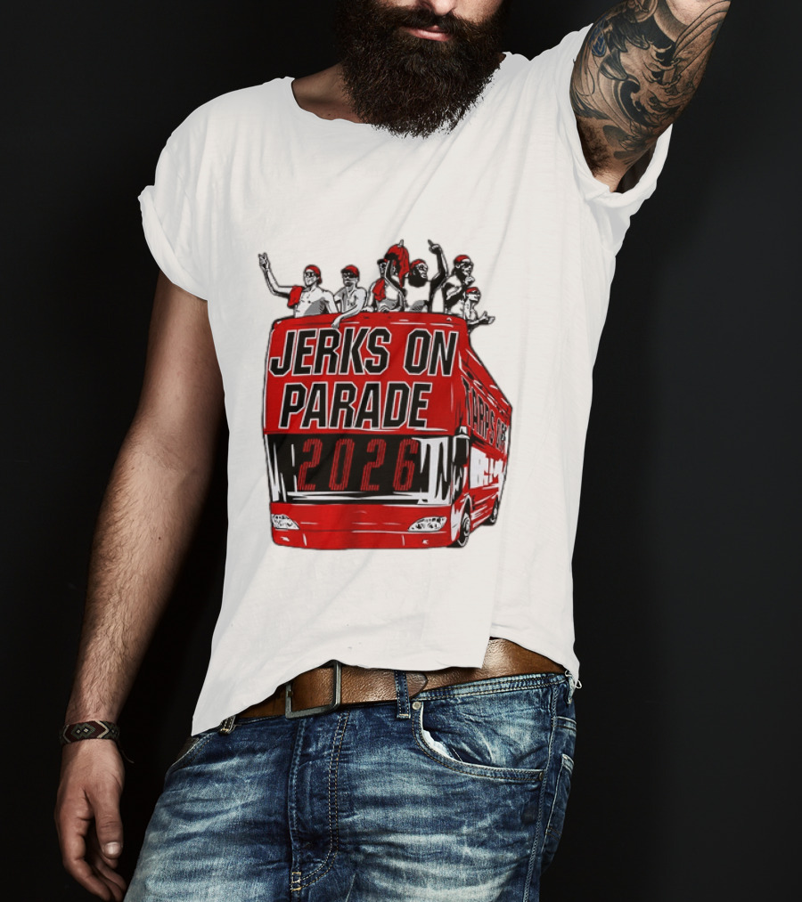 Jerks On Parade 2026 Carolina Hurricanes NHL Bus Fan Celebration T-Shirt