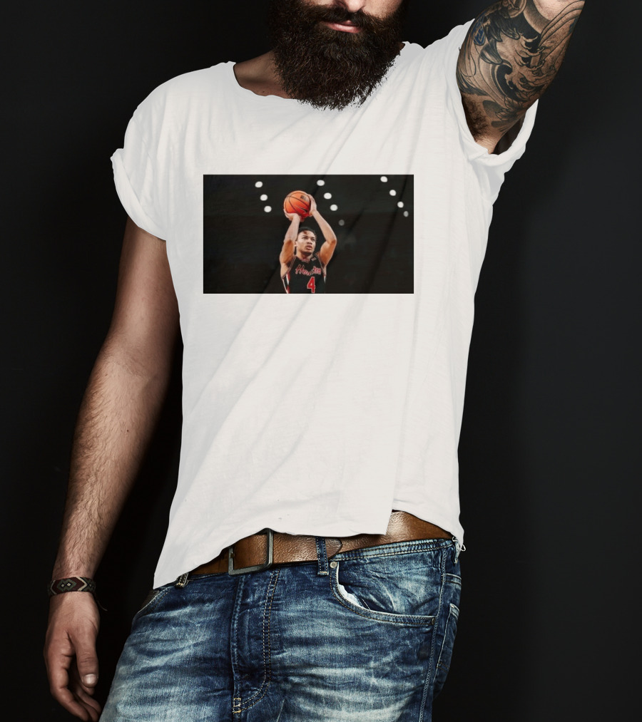 Kingston Flemings A Letter To NBA GMS Houston Basketball Player With Ball T-Shirt