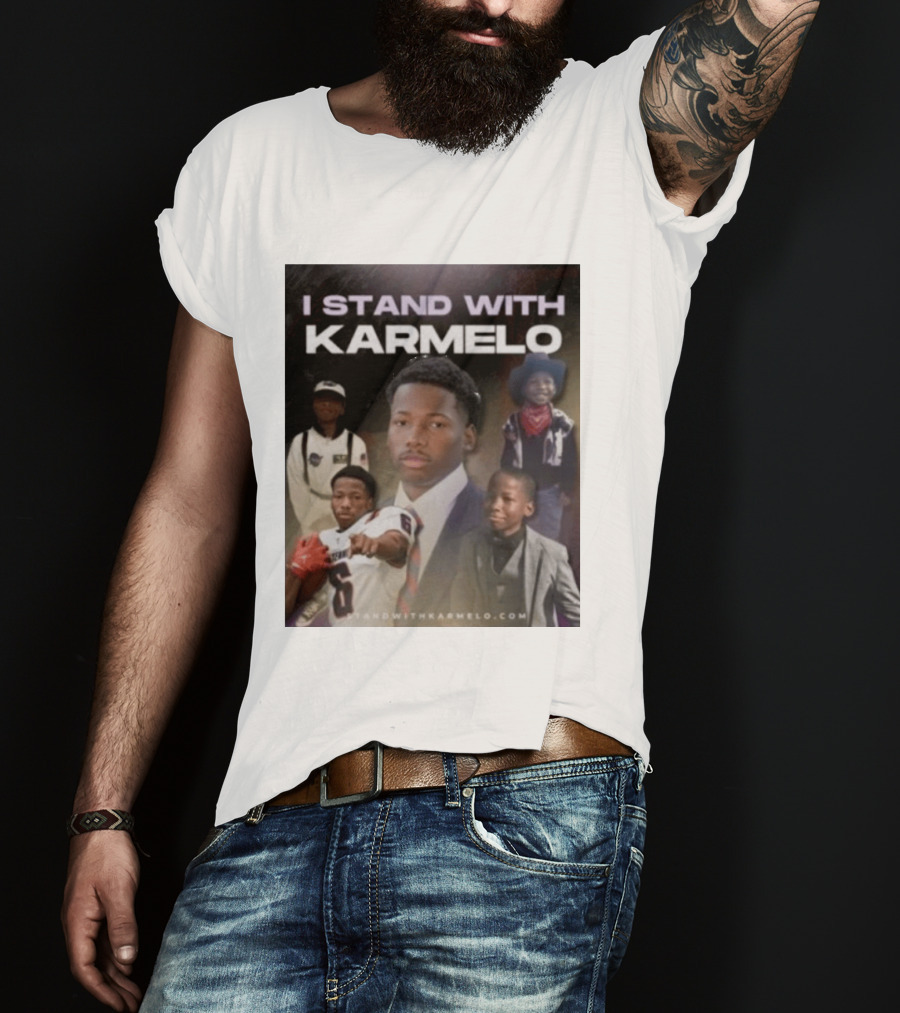 I Stand With Karmelo 2026 Team Support Faces T-Shirt