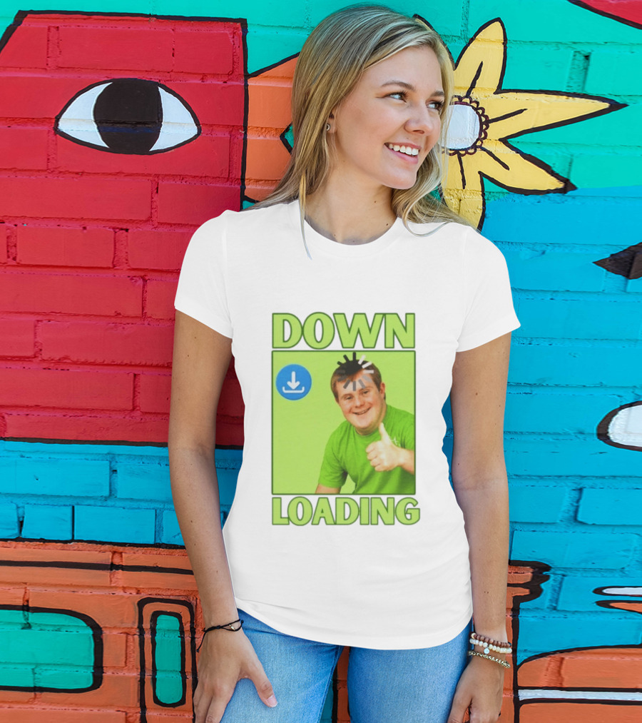 DOWN LOADING Person Thumbs Up Download T-Shirt