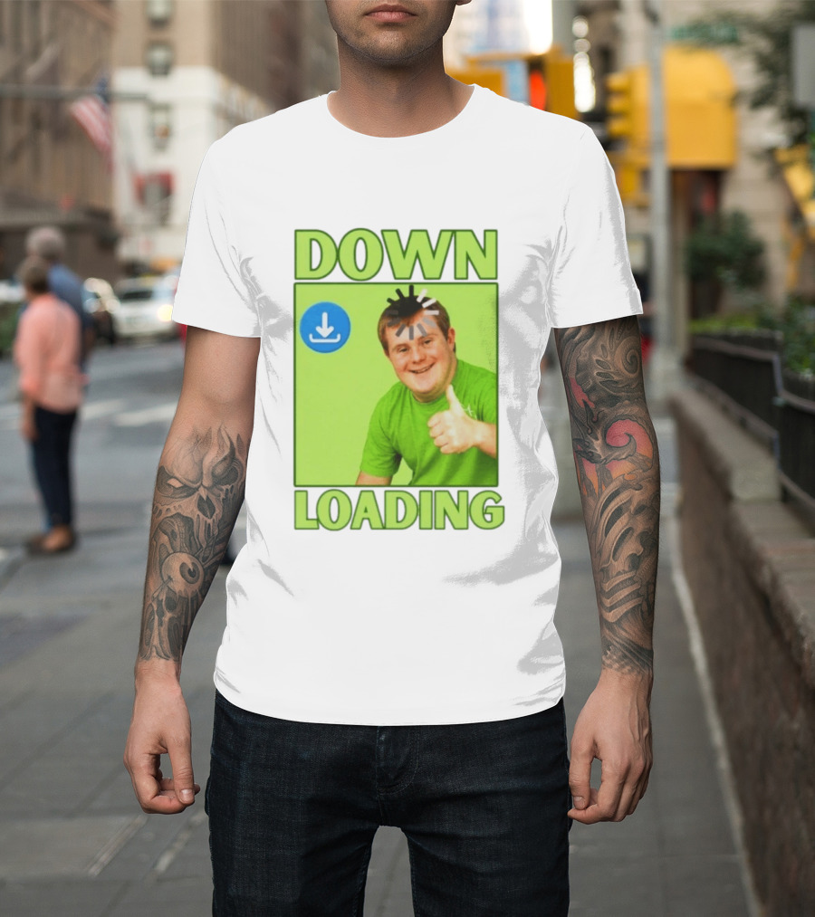 DOWN LOADING Person Thumbs Up Download T-Shirt