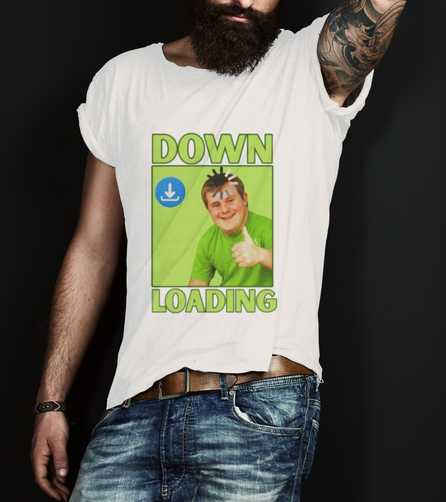 DOWN LOADING Person Thumbs Up Download T-Shirt