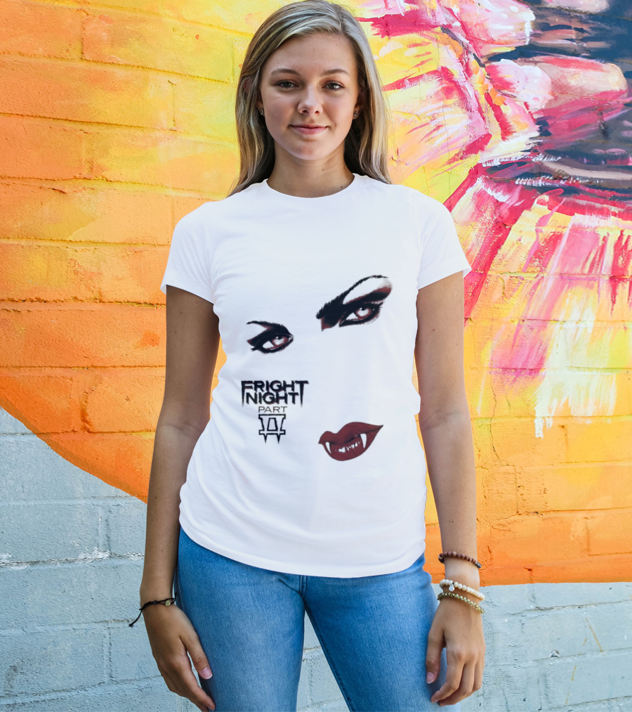Fright Night Part 2 Vampire Eyes Fangs Horror Movie T-Shirt