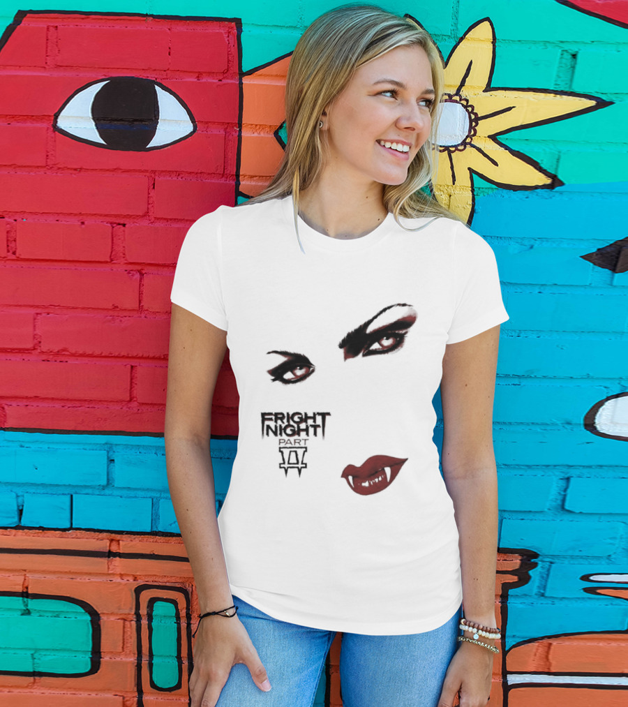 Fright Night Part 2 Vampire Eyes Fangs Horror Movie T-Shirt