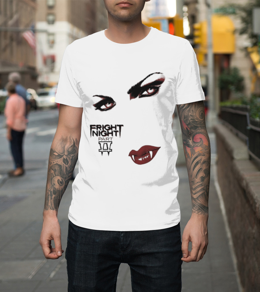 Fright Night Part 2 Vampire Eyes Fangs Horror Movie T-Shirt