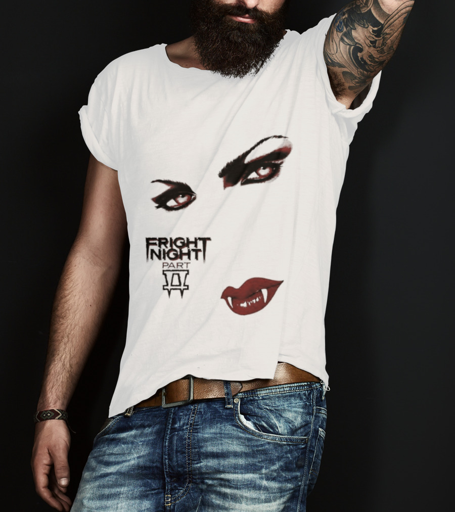 Fright Night Part 2 Vampire Eyes Fangs Horror Movie T-Shirt