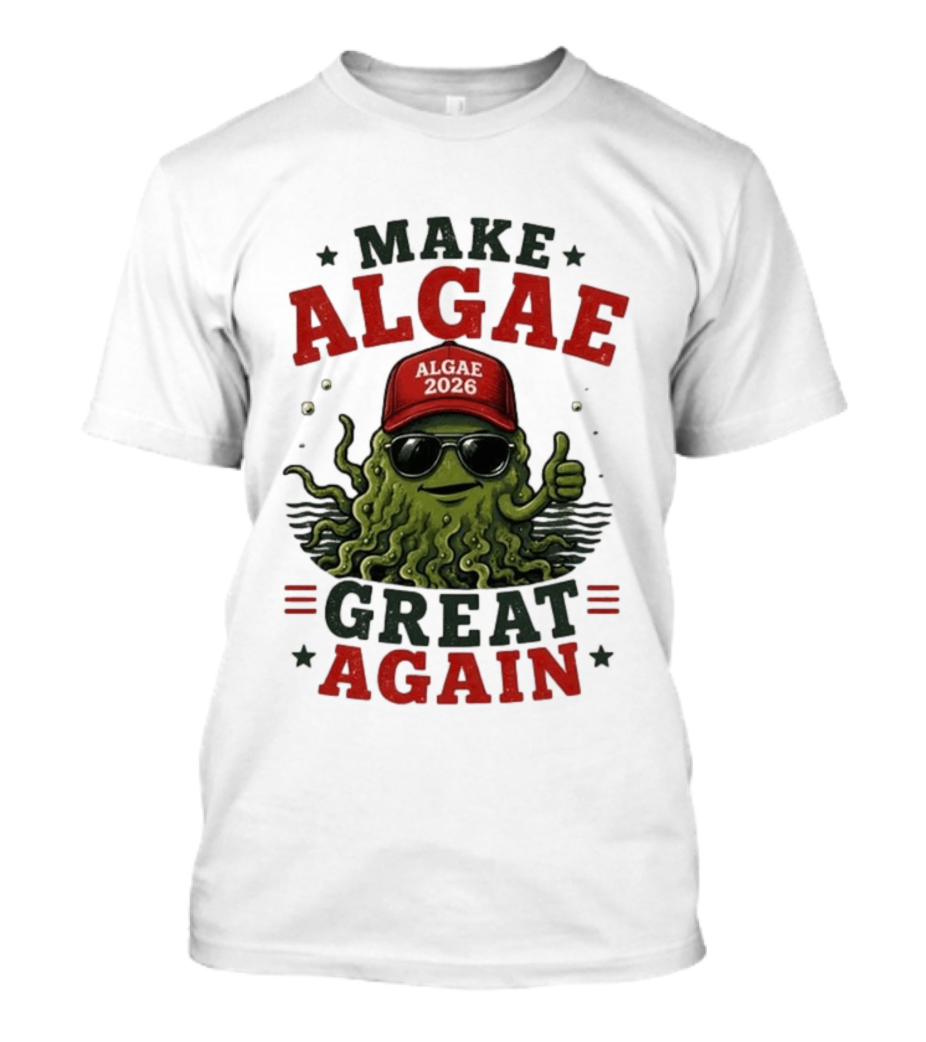 Make Algae Great Again Algae 2026 Hat Sunglasses T-Shirt
