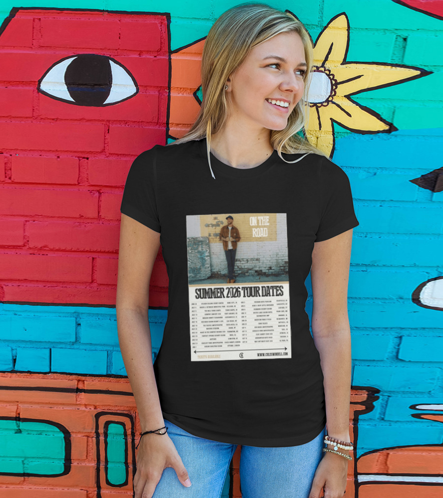 Cole Swindell On The Road Summer Tour 2026 Dates With Tickets Available T-Shirt