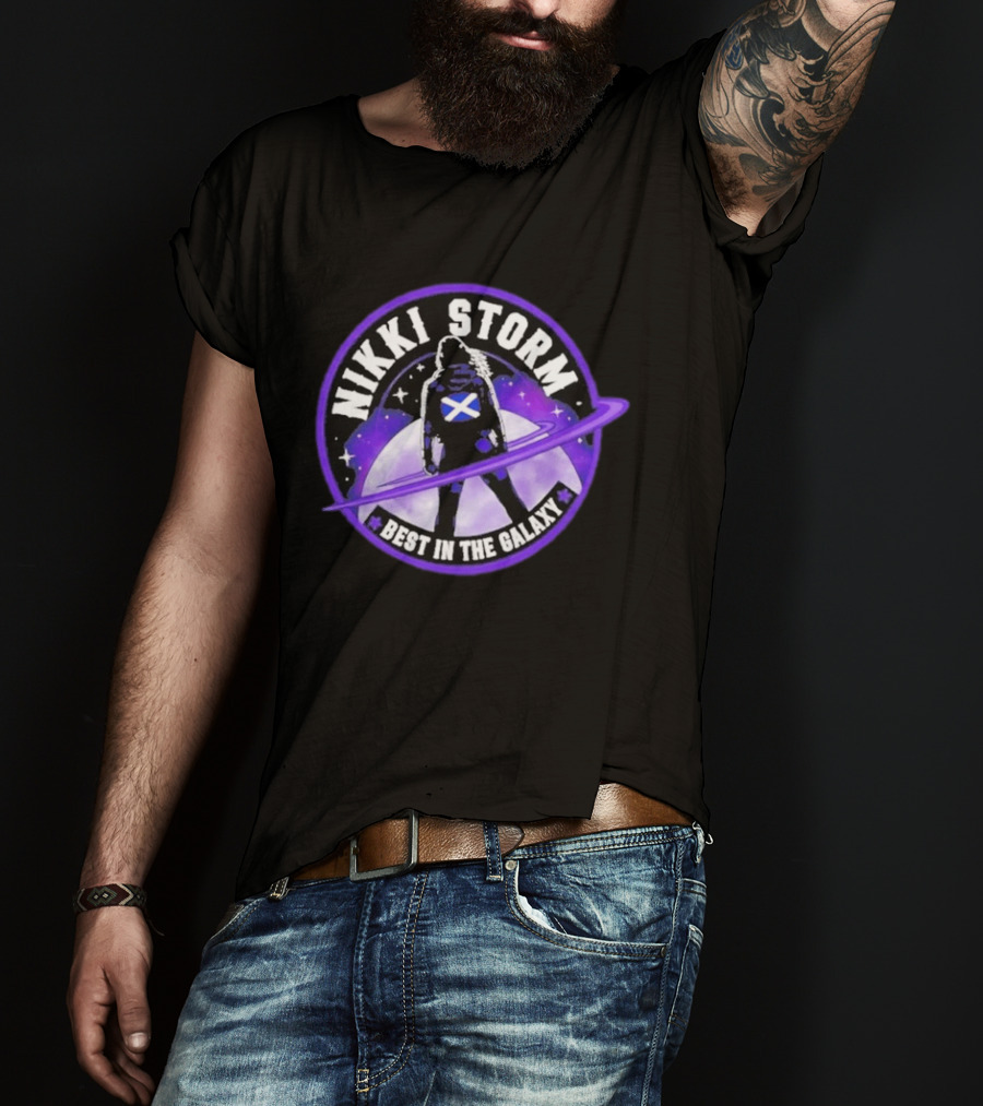 Nikki Storm Best In The Galaxy Scottish Emblem Space T-Shirt