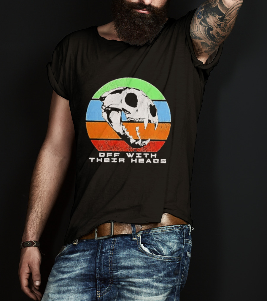 Off With Their Heads Feline Skull Predator T-Shirt