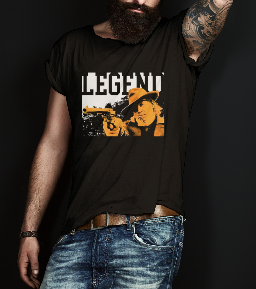 Legend Marshal Reuben J. Cogburn True Grit Icon With Hat And Gun T-Shirt