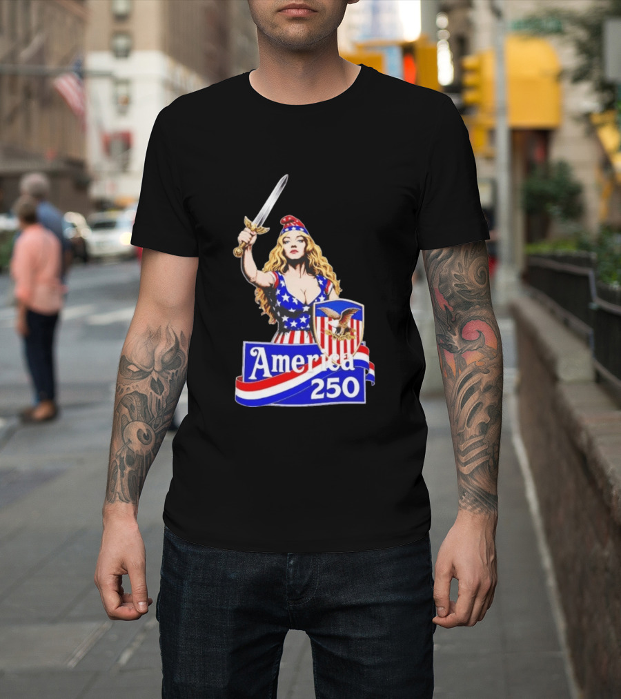 America 250 Strong Woman 4th Of July T-Shirt