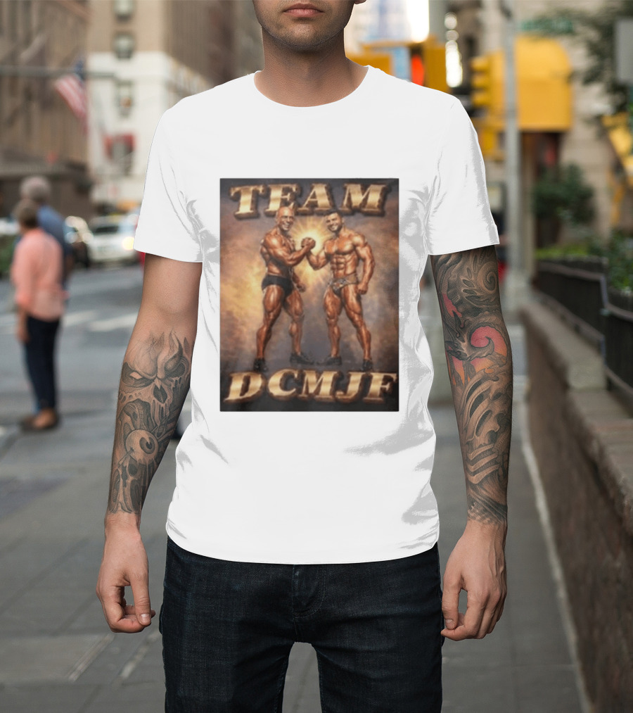 TEAM DCMJF Bodybuilders Flexing Muscles Together T-Shirt