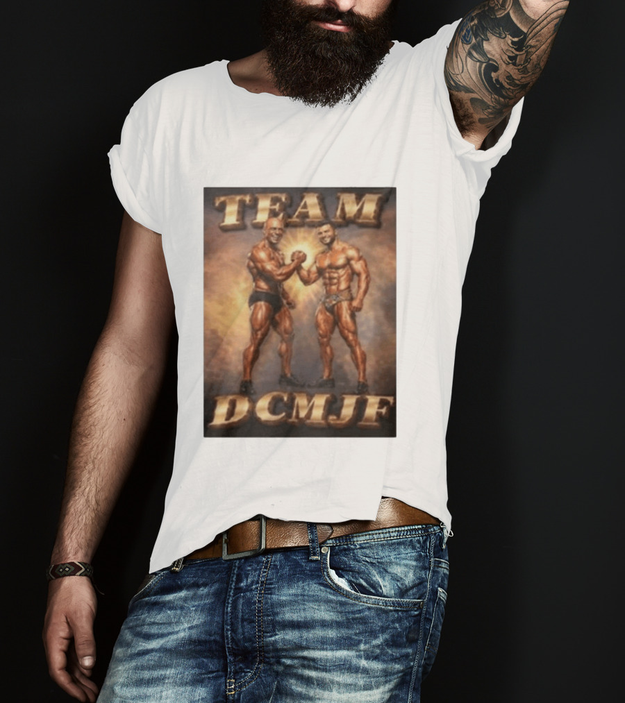 TEAM DCMJF Bodybuilders Flexing Muscles Together T-Shirt