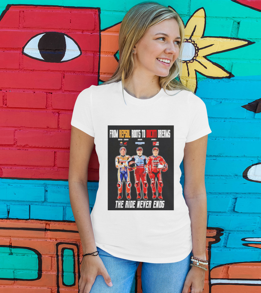 From Repsol To Ducati 2013 2025 MotoGP Journey T-Shirt