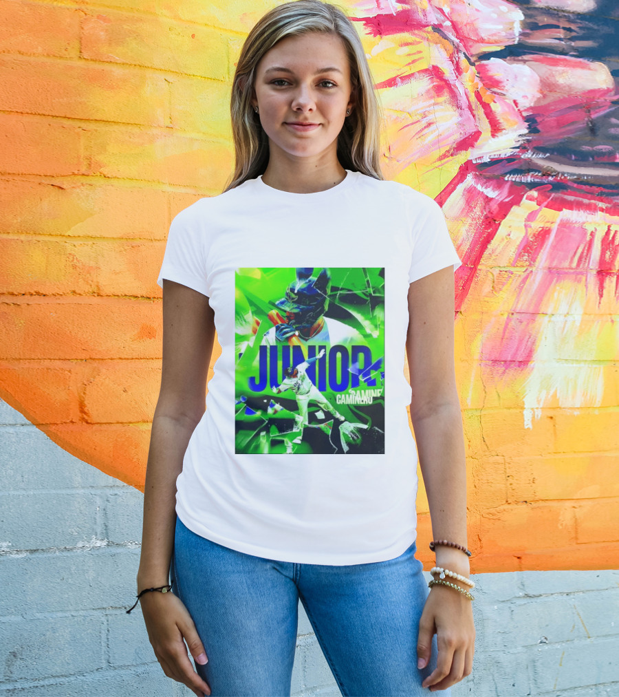 Junior Caminero Tampa Bay Rays La Maxima Baseball Legend T-Shirt