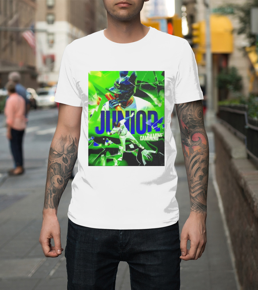 Junior Caminero Tampa Bay Rays La Maxima Baseball Legend T-Shirt