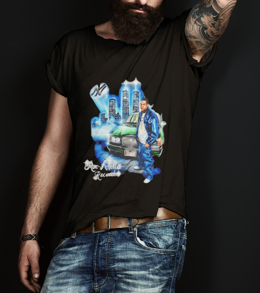 Roc A Fella Records Jay Z Bentley Twin Towers T-Shirt