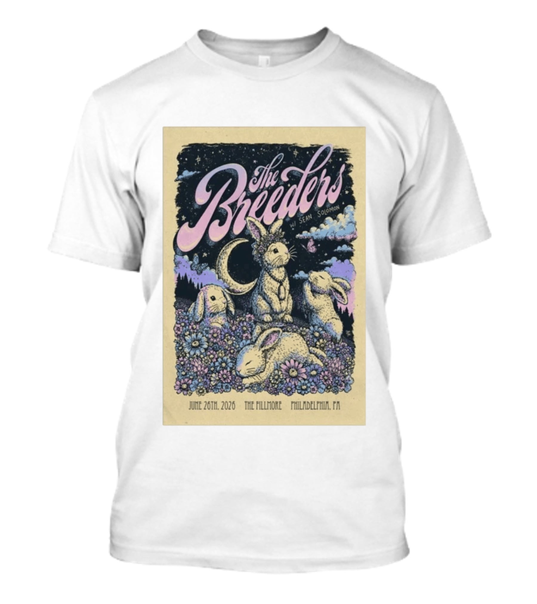 The Breeders June 26 2026 The Fillmore Philadelphia PA With Sean Solomon T-Shirt