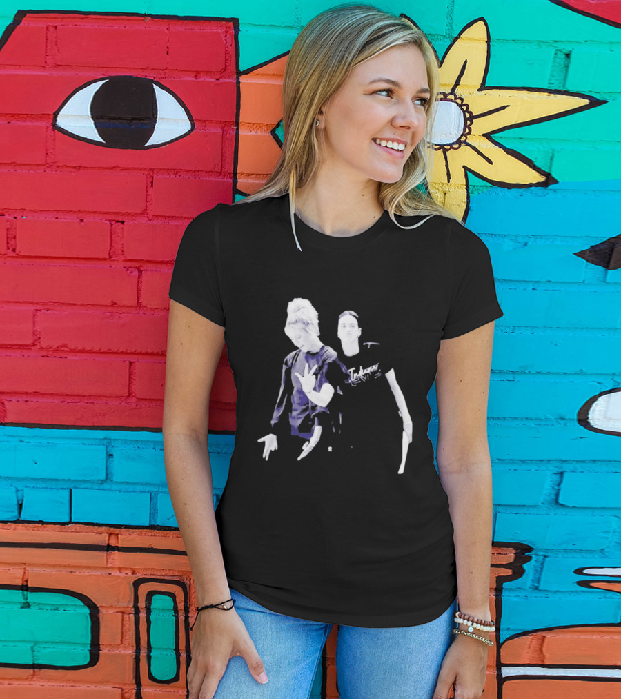 Caitlin Clark Sophie Cunningham Black White Photo And Indecisive T-Shirt