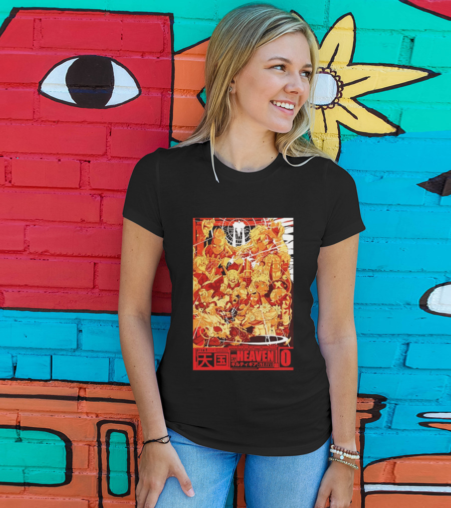 Guilty Gear Strive Characters Sol Badkai Ky Kiske May Ramlethal Heaven 10 Japanese T-Shirt