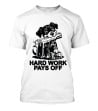 Hard Work Pays Off Dog Gun Money T-Shirt