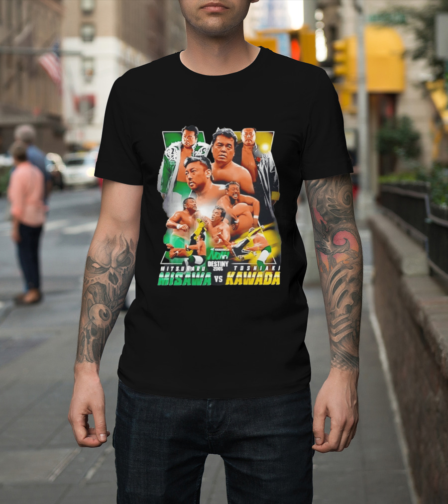 NOAH Destiny 2005 Mitsuharu Misawa Vs Toshiaki Kawada Wrestling Legends Match T-Shirt