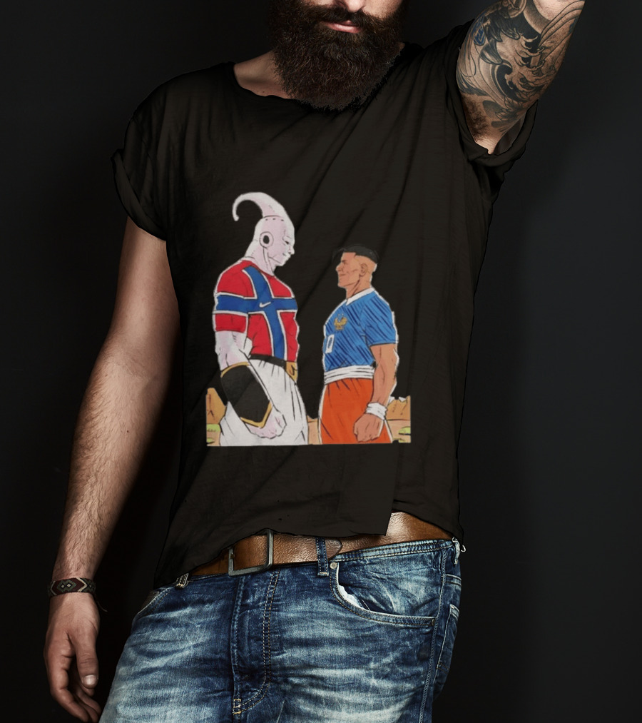 Norway Haaland Versus Mbappe France Dragon Ball Z T-Shirt