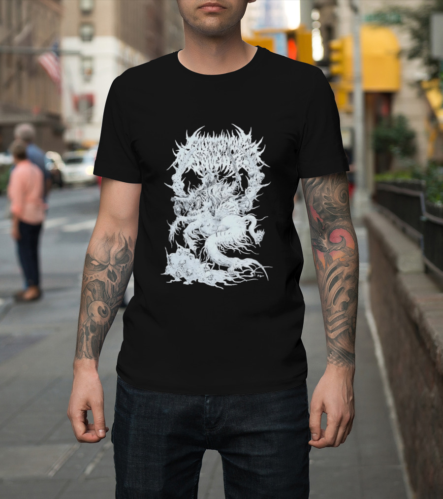 Abominable Putridity Demon Sword Skull Eponymous P T-Shirt