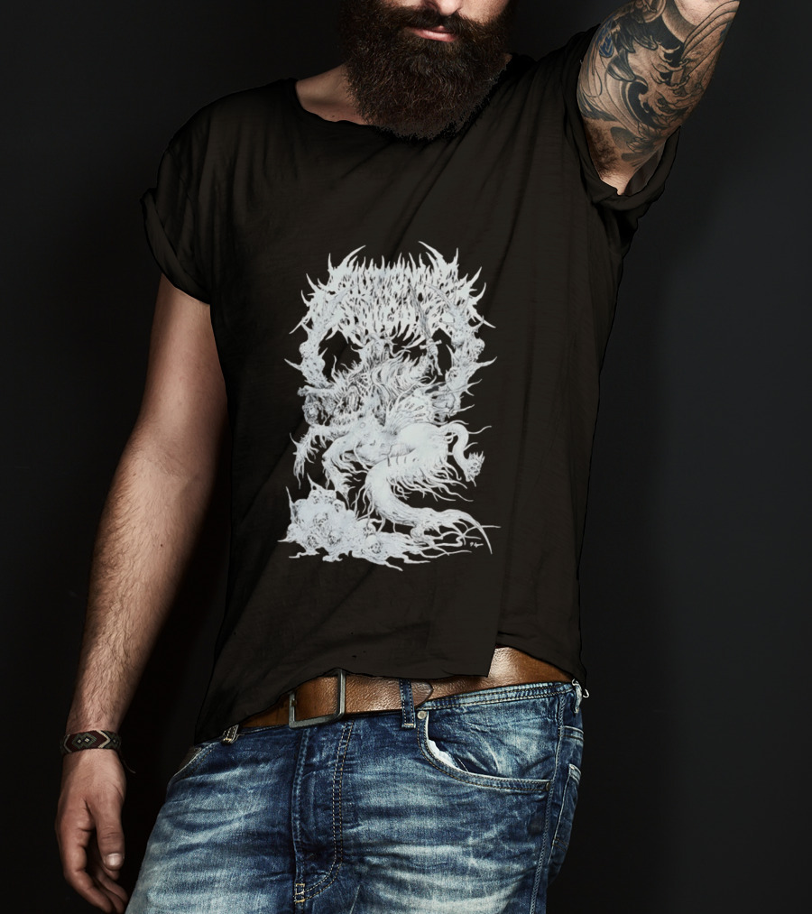 Abominable Putridity Demon Sword Skull Eponymous P T-Shirt